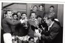 The team celebrate winning the 1967 Scottish Amateur Cup