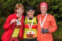 Janet Fellowes, Linda Wright and Julia McAfee from Helensburgh AAC won bronze in the women's 50+ race at the Scottish National Road Relay Championships