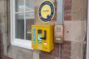 The new defibrillator at Helensburgh Central railway station
