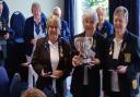 Anne King, Pat McCallan and Margaret Gran from  Helensburgh Bowling Club won the West of Scotland triples title and the Hillhead Cup