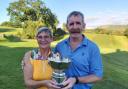 Maggie Kinvig of Cardross and Helensburgh's Dougie Stewart triumphed in the Helensburgh club's annual mixed open for the Ben Bouie Trophy