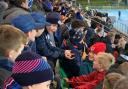 The P7 team attended Scotland's match against Wales last week