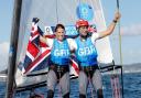Anna Burnet and John Gimson won Nacra 17 silver in Tokyo in 2021 - and the pair are in Marseille this week for the 2024 Olympic test event as they aim to go one better at next year’s Games (Image: Kaoru Soehata/PA Wire)