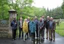 The community team who organised and carried out the work at Faslane Cemetery (Image: Stella Irving)