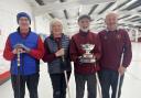 Cardross Curling Club's Kilmahew Trophy winners, skipped by Robert Cornwell
