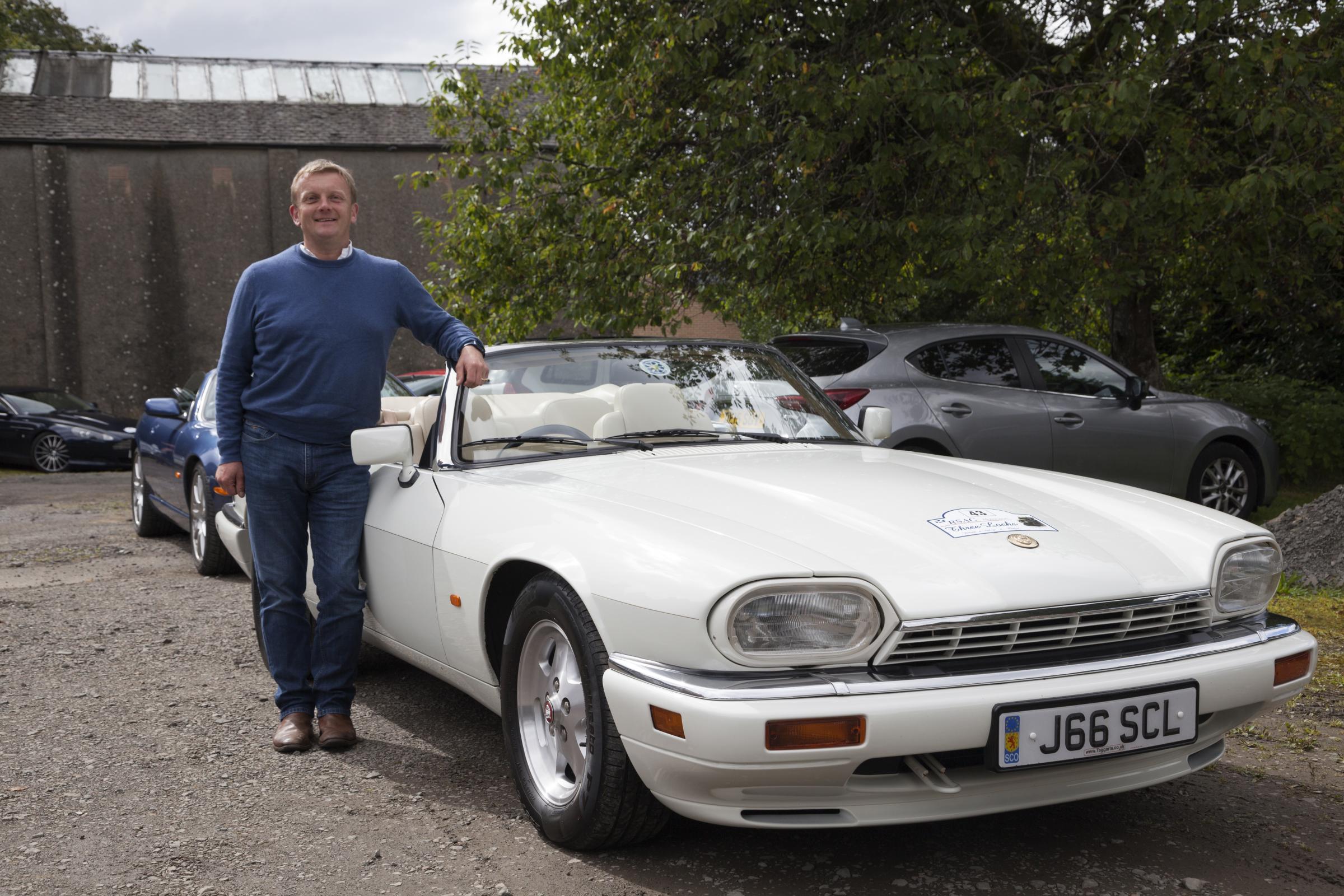Helensburgh resident Rory Mackinlay’s 1994 Jaguar XJS Convertible has only 18,000 miles on the clock