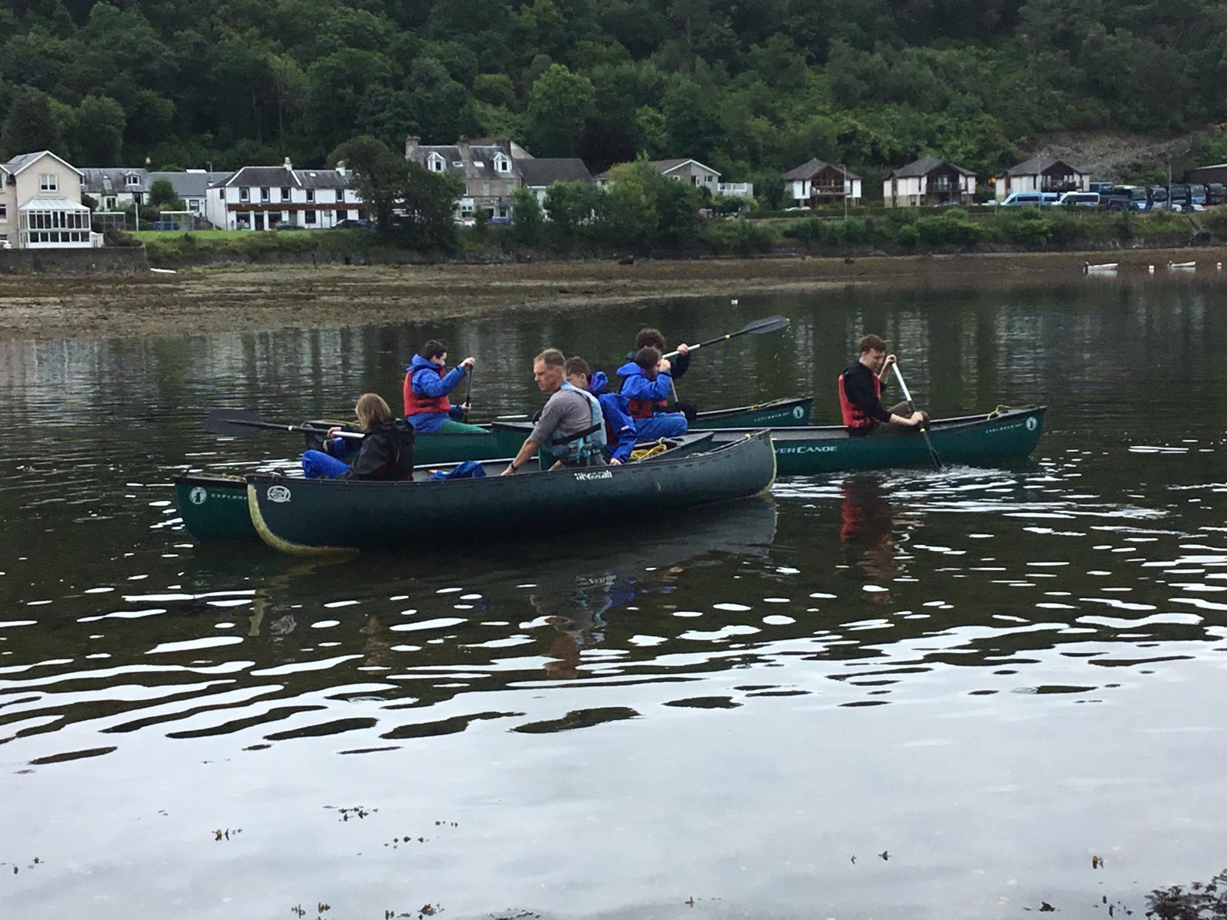 Canoeing on the Gareloch