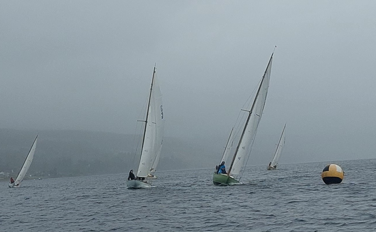 The Gareloch One Design fleet competing in their World Championship event 
