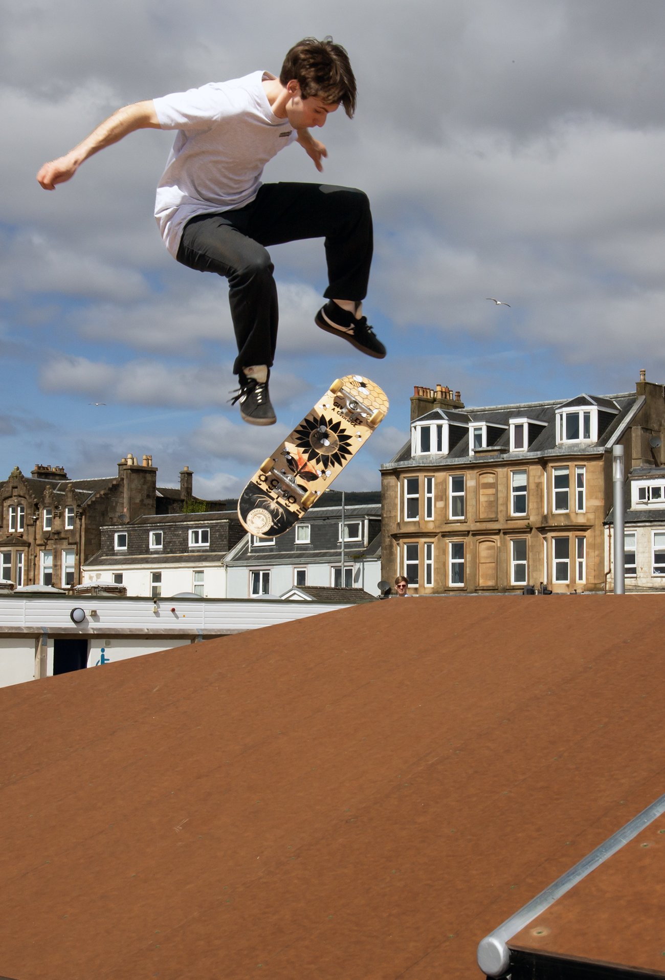Helensburgh Skate Park enjoyed its first day on Saturday, April 20 as young people tried out the new ramps