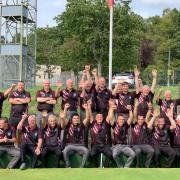 Garelochhead Bowling Club’s gents celebrate their league triumph