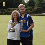 Helensburgh Bowling Club’s 2019 ladies and gents’ champions, Jill Dacombe and Alan Air