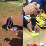 Pupils at Kilcreggan Primary get busy with the school’s STEM activity programme