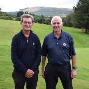 Helensburgh Golf Club’s Kerr Thomson Cup fourball winners, Martin Lawrie and Gordon McConnell
