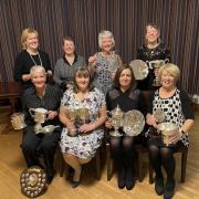 Eight of the 2021 ladies' section prize winners at Cardross Golf Club - in the back row are Catherine Alexander, Ann Shanks, Rae Strang and Carol Fleming, and in front are Vicky Hendren, Isabel Cullen, Lynne MacDonald and Carol Biggar