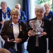 Anne King, Pat McCallan and Margaret Gran from  Helensburgh Bowling Club won the West of Scotland triples title and the Hillhead Cup