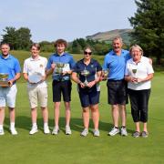 The Helensburgh Golf Club’s 2022 Club Championship winners celebrate with their silverware