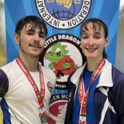 Finn McQuade and Kirsten Barrett travelled to Wales to compete
