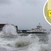 A yellow wind warning has been issued for Ayrshire