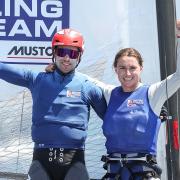 John Gimson and Anna Burnet secured Nacra 17 bronze in the Olympic 2024 test event in Marseille