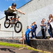 Helensburgh's previous skatepark was also used by BMX riders