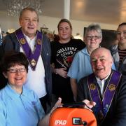The Royal Antediluvian Order of Buffaloes (RAOB) Neptune Lodge No. 9704 handed over a new public access defibrillator at the Beachcomber Cafe in Kidston Park