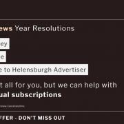 Helensburgh Advertiser readers can subscribe for £3 for 3 months