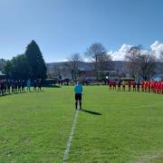 A minute's silence was held before Saturday's match in memory of Nick Fish and former Rhu player Blair Fyfe
