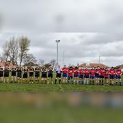 The teams held a minute's applause to remember Nick Fish and  Graeme Lang, who passed away last month