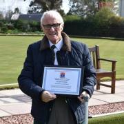 Jim McBride was made an honorary life member of Helensburgh Bowling Club to mark his 23 years as the club’s secretary, while Rachel Mansfield threw the first jack and bowls of the new season at the invitation of her aunt, club president Liz Fraser