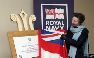 Princess Anne unveiled a plaque at the renovated Drumfork Community Centre in 2020