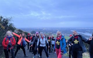 Members of different rock choirs across Scotland took part in the hike