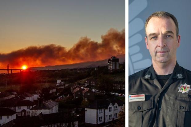 Fire chief Bruce Farquharson says the risk of wildfires on Scotland's hills this weekend is 