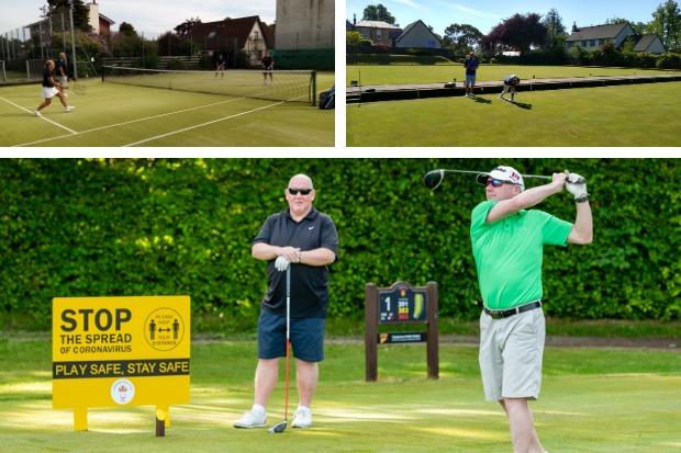 Tennis, bowls and golf clubs open in the Helensburgh and Lomond area for the first time sinch March