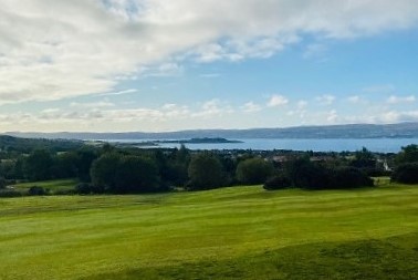 The view from the current golf course towards Ardmore Point and the River Clyde