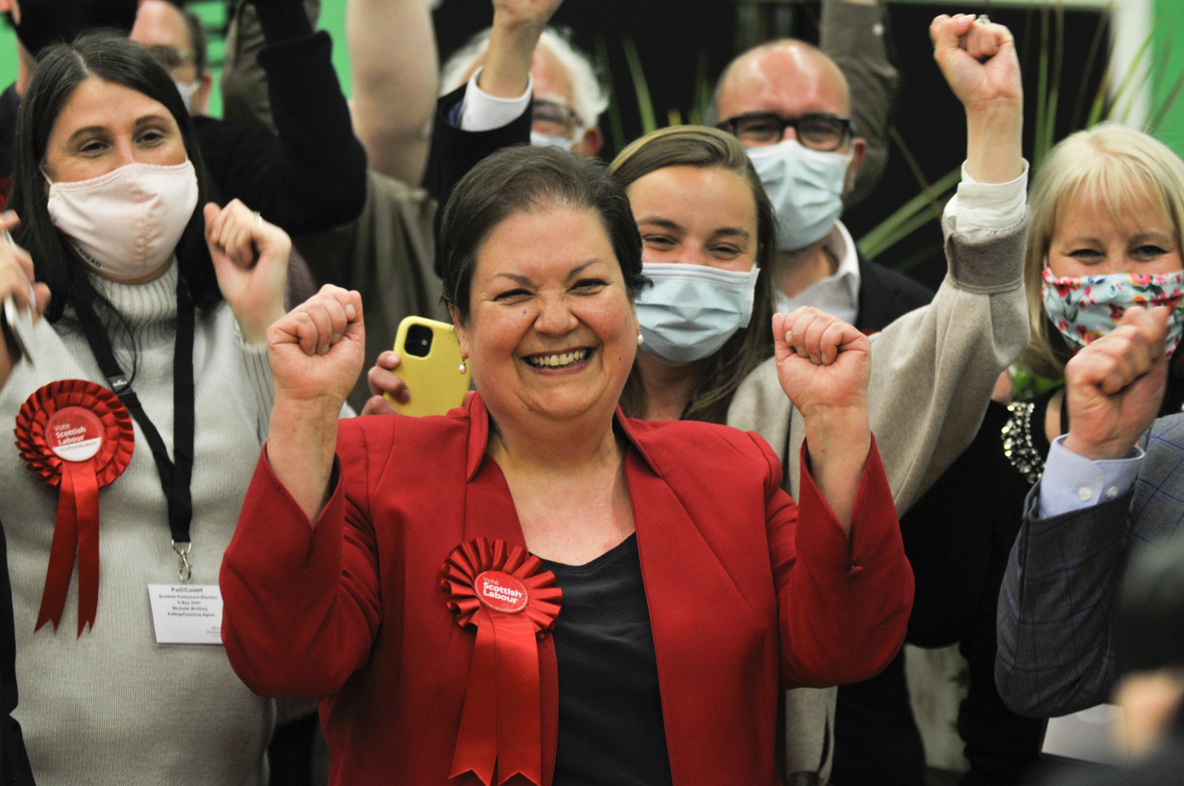 Jackie Baillie was re-elected as Labour MSP with the highest number of votes in her six elections