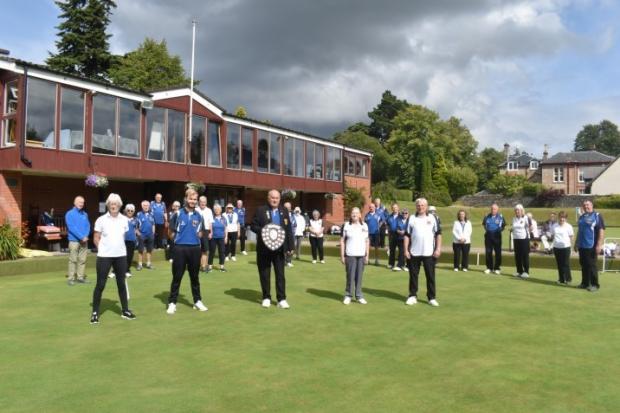 The winners and participants in the first mixed competition of the season at Helensburgh Bowling Club