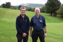 Helensburgh Golf Club’s Kerr Thomson Cup fourball winners, Martin Lawrie and Gordon McConnell