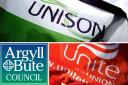 Unison and Unite members at Argyll and Bute Council are set to take strike action during the week of November 8-12