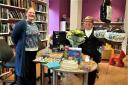 Lesley Griffith (right), with her successor Caroline McNair, has retired after 24 years working at the libraries in Cardross and Helensburgh