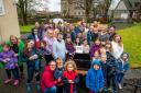Members of Cardross Parish Church turned out to add items to the parish's time capsule