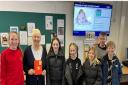 Hermitage Primary pupils delivered thank you cards to people who help them in the community