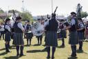 The Helensburgh Clan Coluqhoun Pipe Band in action at last year's Helensburgh and Lomond Highland Games