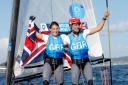 Anna Burnet and John Gimson won Nacra 17 silver in Tokyo in 2021 - and the pair are in Marseille this week for the 2024 Olympic test event as they aim to go one better at next year’s Games (Image: Kaoru Soehata/PA Wire)