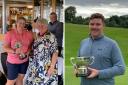 Gemma Canham, pictured receiving her trophy from ladies' vice-captain Linda Moffat, and Graeme Proud are this year's ladies and gents champions at Helensburgh Golf Club