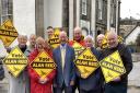 Local Liberal Democrats showing their support for Alan Reid after the announcement of his selection in Inveraray