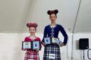Olivia Moffat, eight, and Emma Bancks, 17, both from the Margaret Rose School of Dance