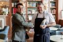 Josh Barton with Balmoral Hotel executive chef Paul Hart
