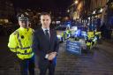 Justice Secretary Michael Matheson launched the Festive Drink Drive campaign in Edinburgh with Deputy Chief Constable Iain Livingstone. Picture by Chris James. 30/11/17