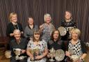 Eight of the 2021 ladies' section prize winners at Cardross Golf Club - in the back row are Catherine Alexander, Ann Shanks, Rae Strang and Carol Fleming, and in front are Vicky Hendren, Isabel Cullen, Lynne MacDonald and Carol Biggar