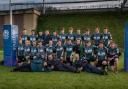 Lomond and Helensburgh under-18s and their coaches after the Murrayfield final